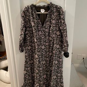 The Nines by Hatch - Green Floral Maternity Dress - Size L